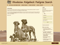 rhodesian-ridgeback-pedigree.org Thumbnail