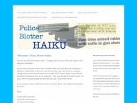 Policeblotterhaiku.com