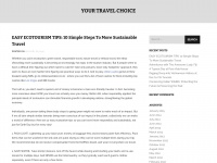 Yourtravelchoice.org