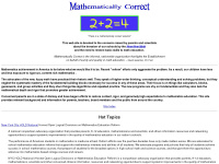 mathematicallycorrect.com Thumbnail