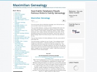 maximiliangenealogy.org.uk Thumbnail