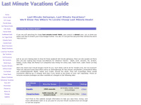last-minute-vacation-guide.com Thumbnail