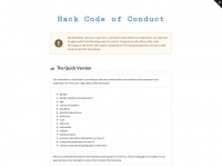 hackcodeofconduct.org Thumbnail