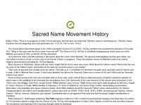 sacrednamemovement.org Thumbnail